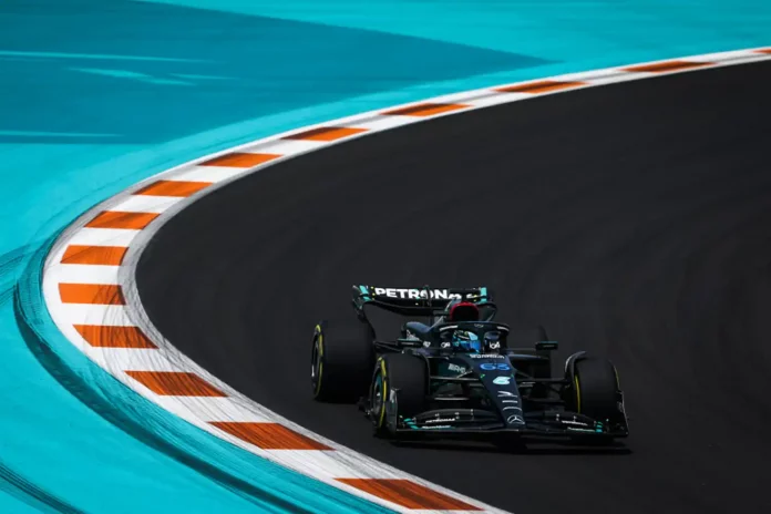 f1-–-russell-quickest-in-opening-practice-in-miami-ahead-of-hamilton-and-leclerc