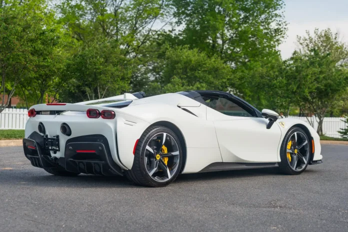 barely-driven-2023-ferrari-sf90-spider:-986-hybrid-horsepower